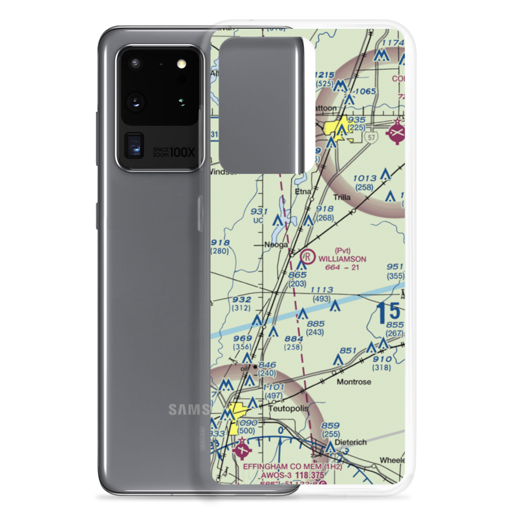 Williamson Airport (6LL0) VFR Sectional Samsung Case Samsung Galaxy S20 Ultra model shown