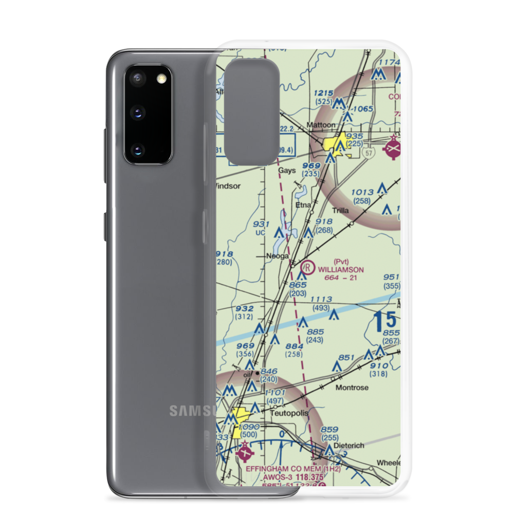 Williamson Airport (6LL0) VFR Sectional Samsung Case Samsung Galaxy S20 model shown