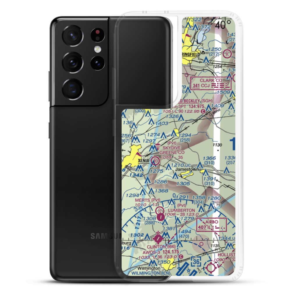 Williamson Airport (OI73) VFR Sectional Samsung Case Samsung Galaxy S21 Ultra model shown