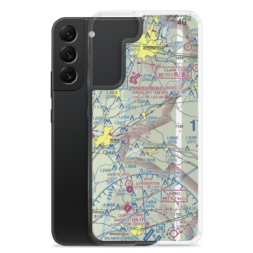 Williamson Airport (OI73) VFR Sectional Samsung Case Samsung Galaxy S22 Plus model shown