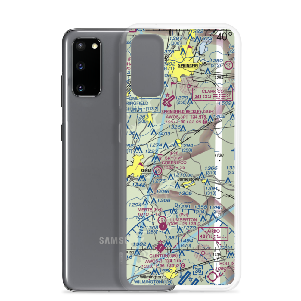 Williamson Airport (OI73) VFR Sectional Samsung Case Samsung Galaxy S20 model shown