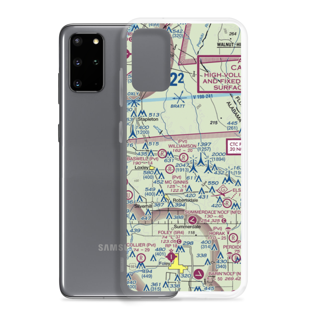 Williamson Farm Airport (AL97) VFR Sectional Samsung Case Samsung Galaxy S20 Plus model shown