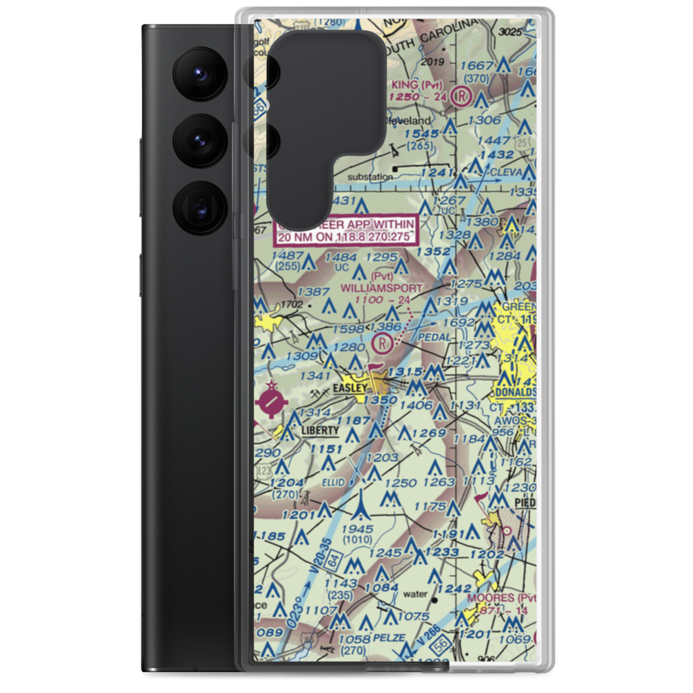 Williamsport Airpark (SC86) VFR Sectional Samsung Case Samsung Galaxy S22 Ultra model shown