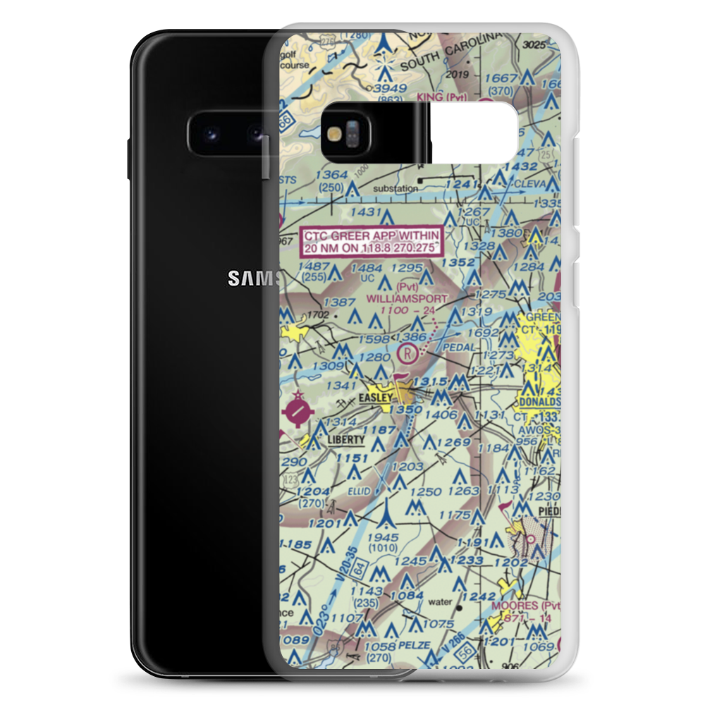 Williamsport Airpark (SC86) VFR Sectional Samsung Case Samsung Galaxy S10+ model shown
