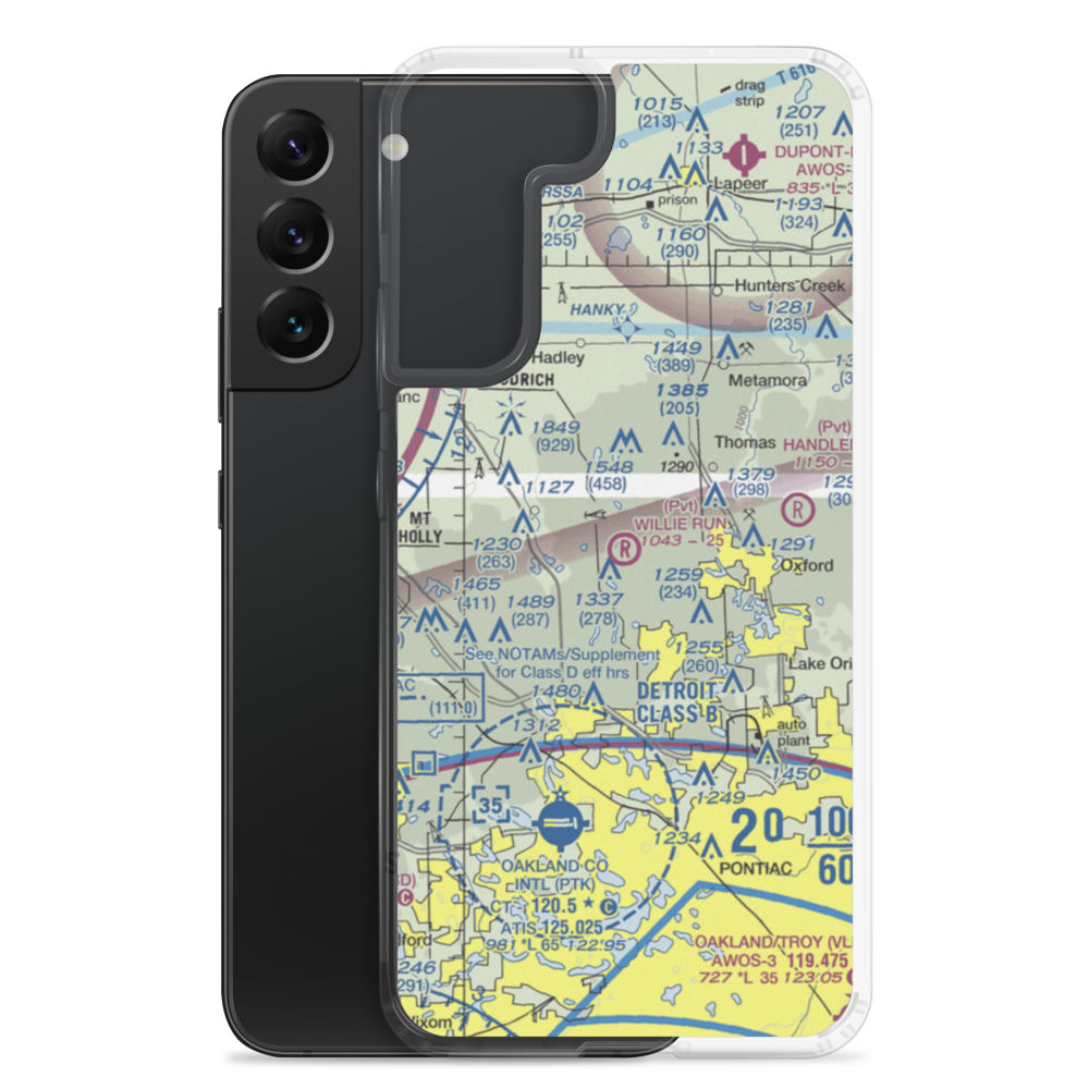 Willie Run Airport (3MI7) VFR Sectional Samsung Case Samsung Galaxy S22 Plus model shown