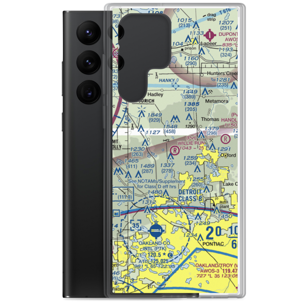 Willie Run Airport (3MI7) VFR Sectional Samsung Case Samsung Galaxy S22 Ultra model shown