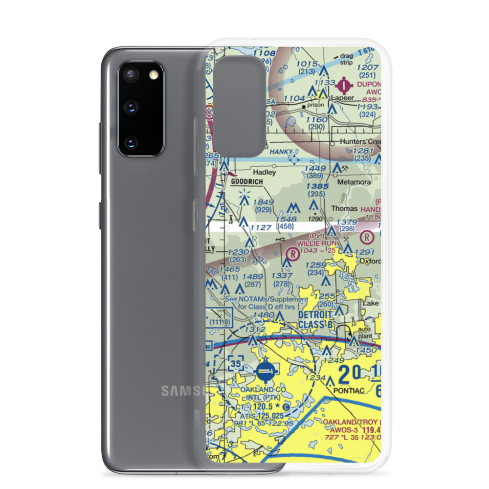 Willie Run Airport (3MI7) VFR Sectional Samsung Case Samsung Galaxy S20 model shown