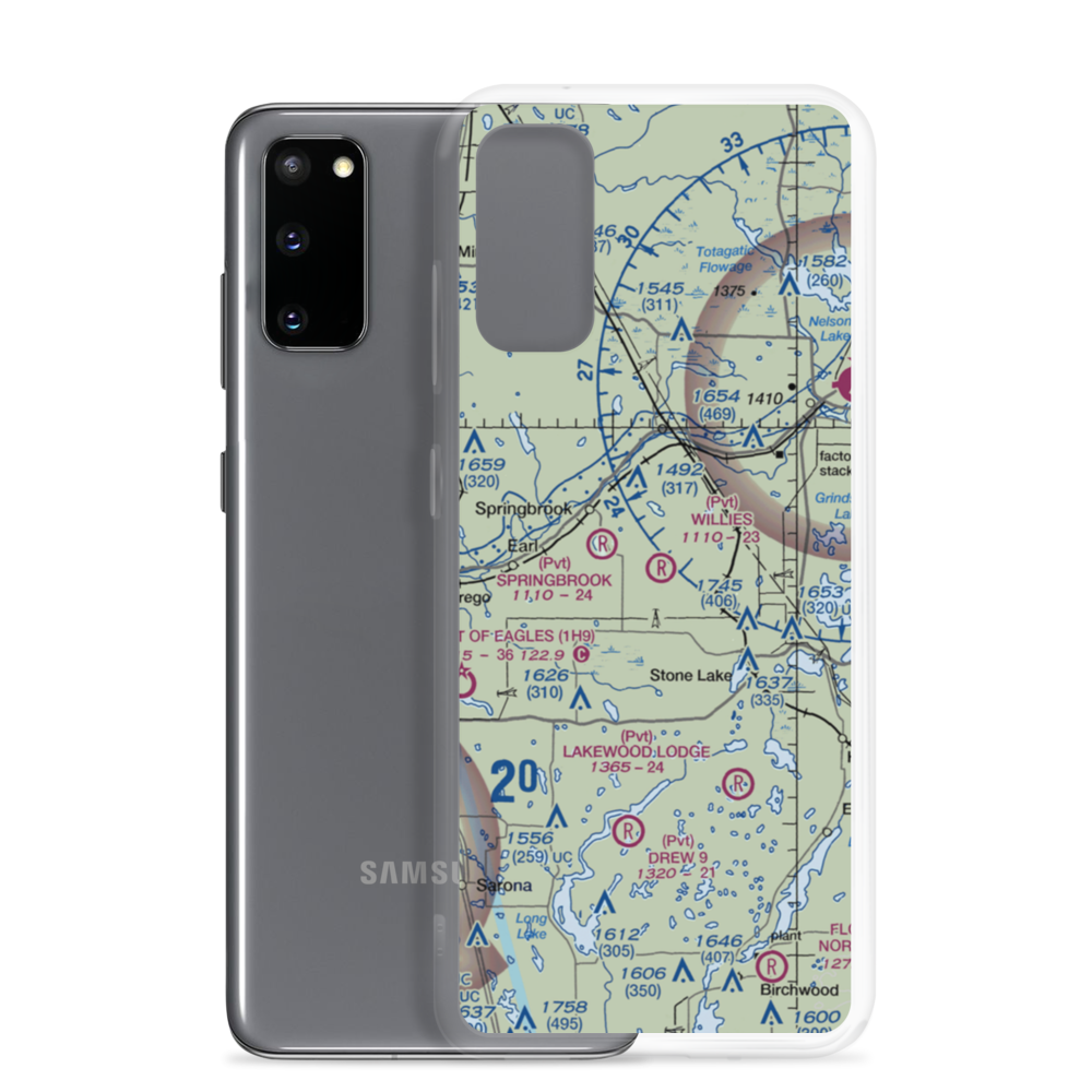 Willie's Airport (23WN) VFR Sectional Samsung Case Samsung Galaxy S20 model shown