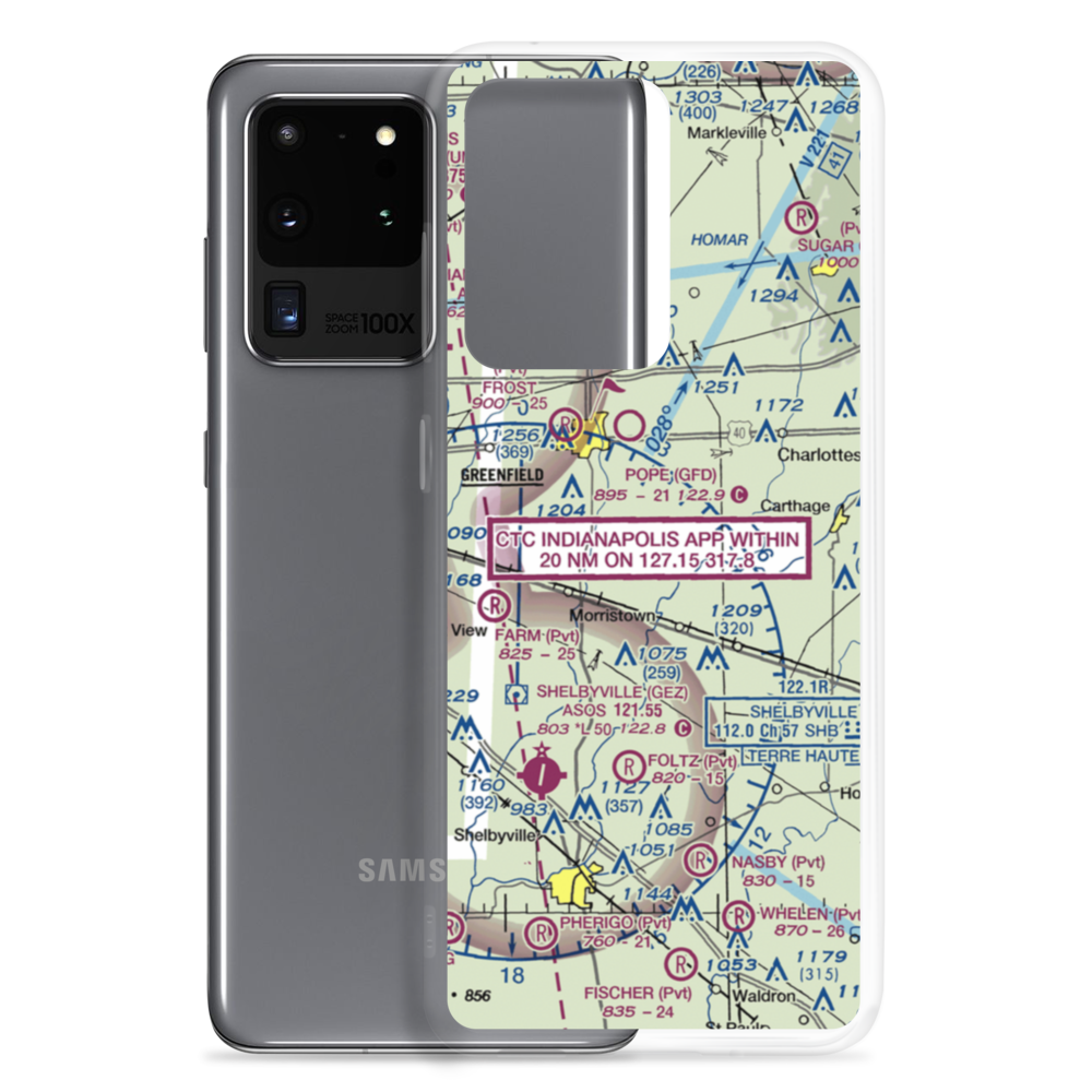 Willis Airport (4II8) VFR Sectional Samsung Case Samsung Galaxy S20 Ultra model shown