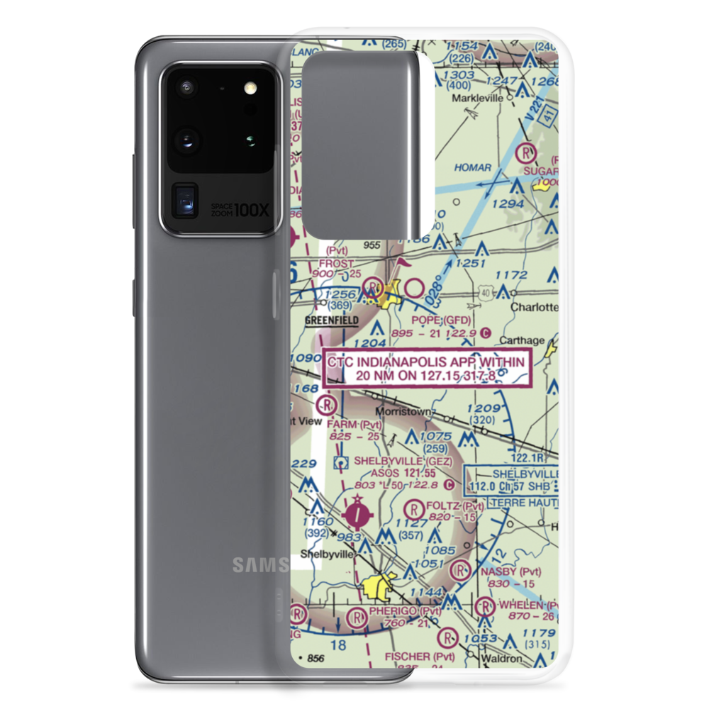 Willis Airport Site No. 2 Airport (6II2) VFR Sectional Samsung Case Samsung Galaxy S20 Ultra model shown