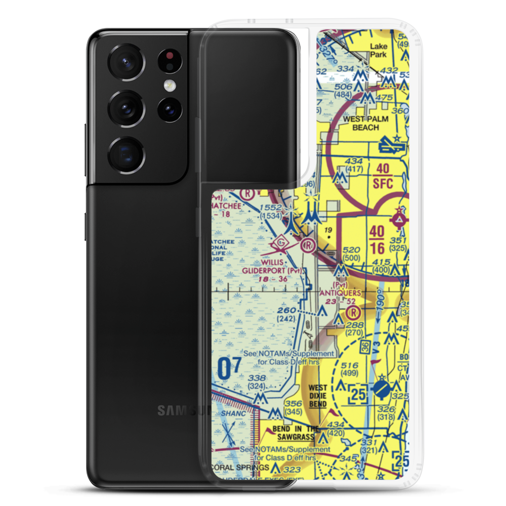 Willis Gliderport (FA44) VFR Sectional Samsung Case Samsung Galaxy S21 Ultra model shown
