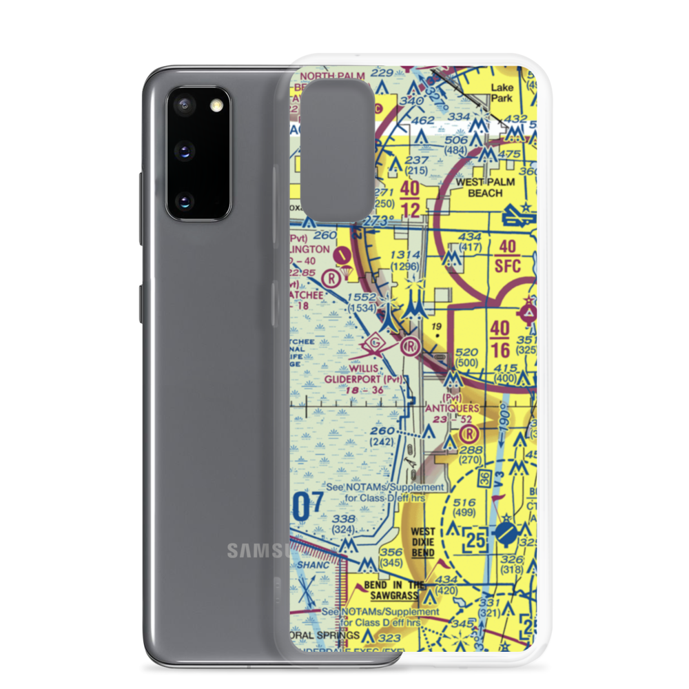Willis Gliderport (FA44) VFR Sectional Samsung Case Samsung Galaxy S20 model shown