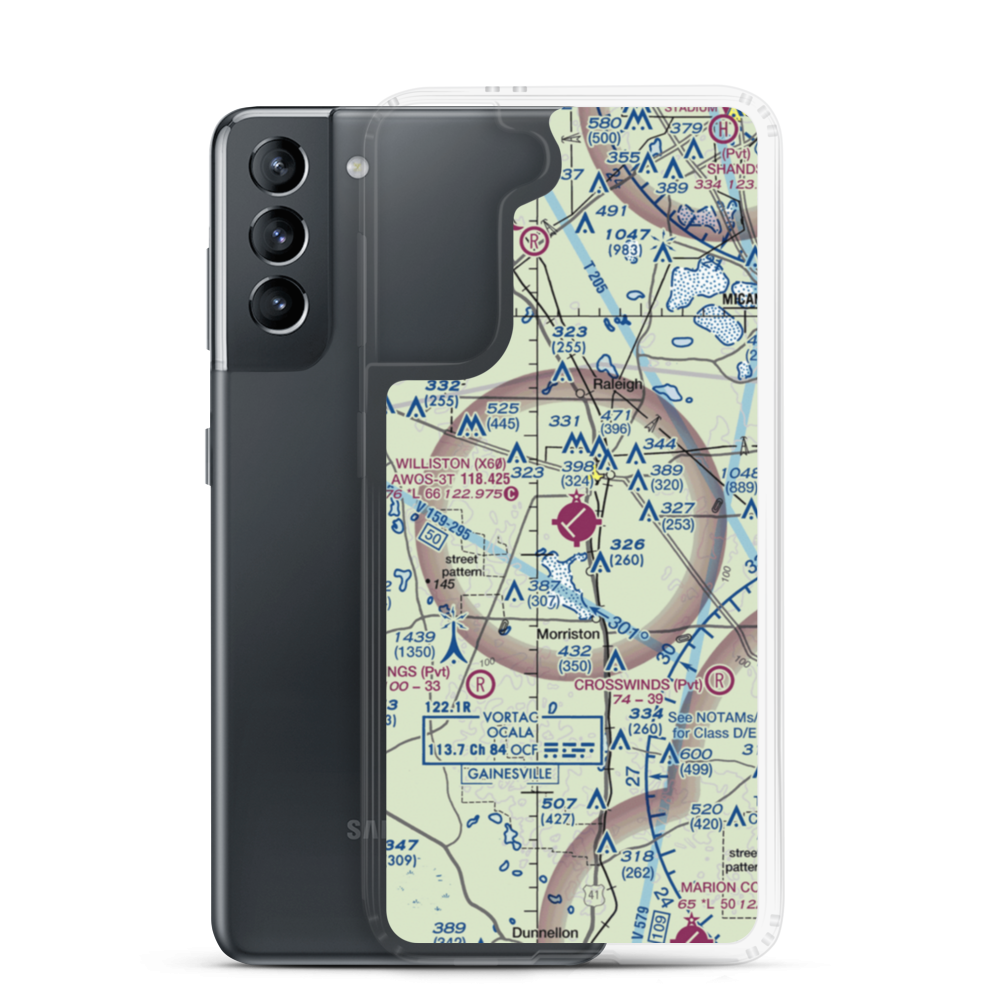 Williston Municipal Airport (X60) VFR Sectional Samsung Case Samsung Galaxy S21 model shown