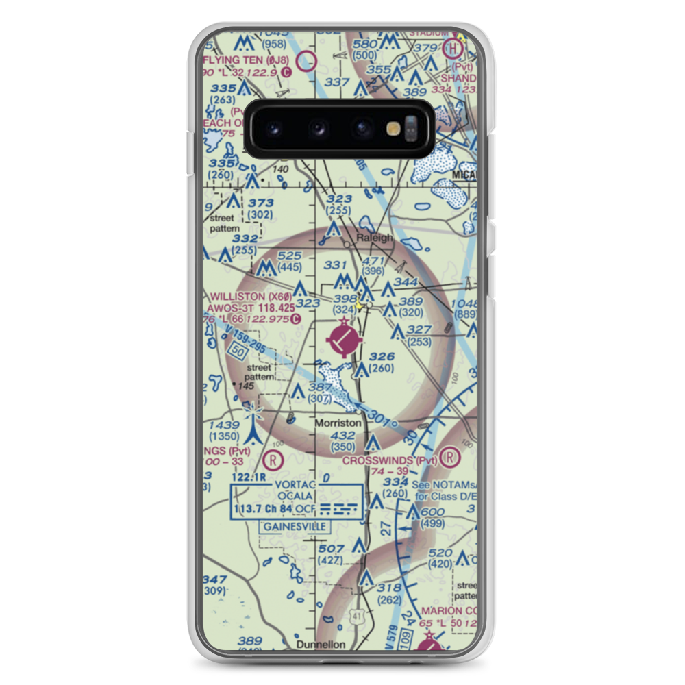 Williston Municipal Airport (X60) VFR Sectional Samsung Case Samsung Galaxy S10+ model shown