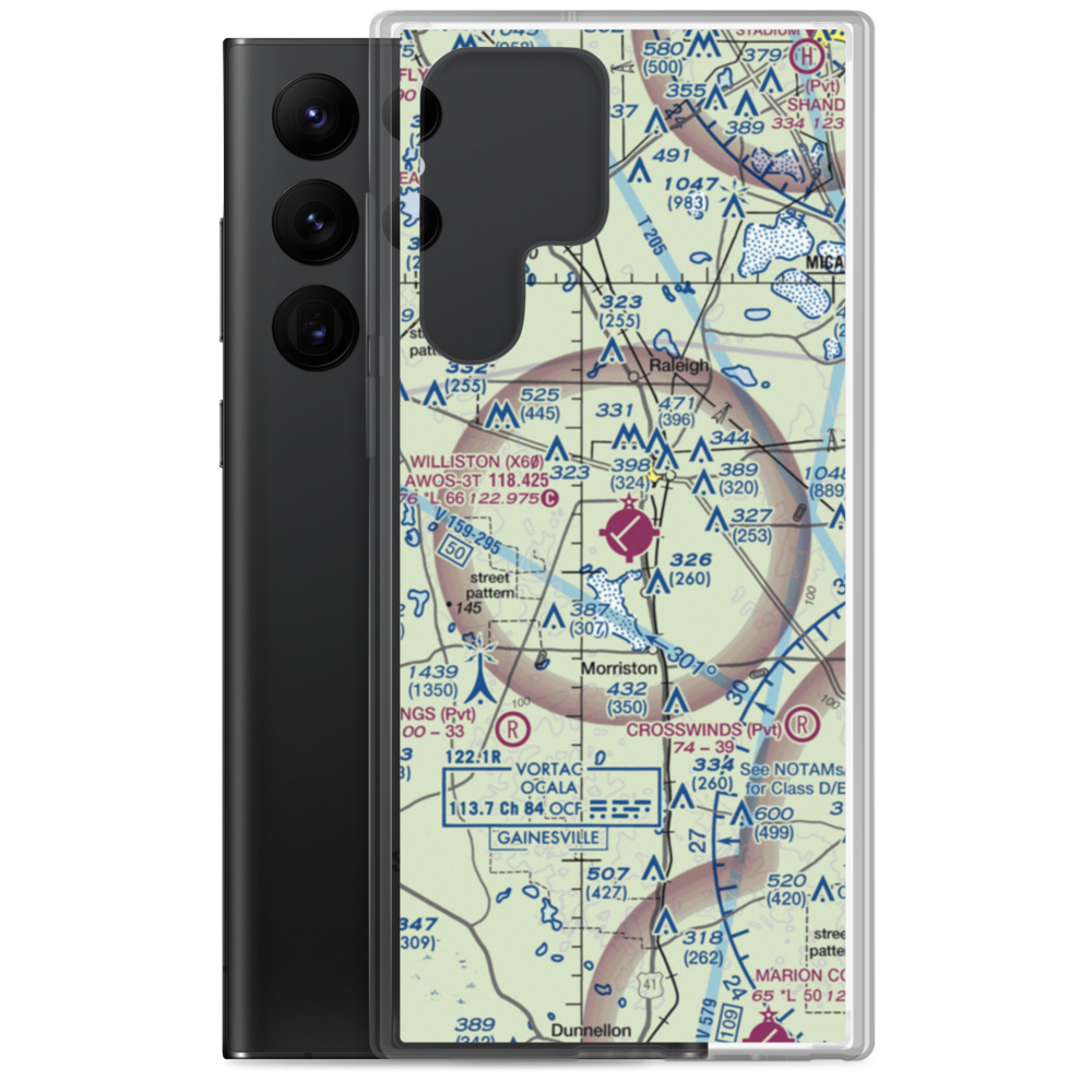 Williston Municipal Airport (X60) VFR Sectional Samsung Case Samsung Galaxy S22 Ultra model shown