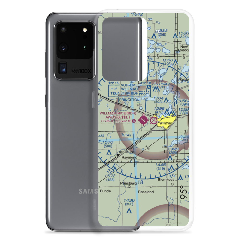 Willmar Municipal -John L Rice Field (BDH) VFR Sectional Samsung Case Samsung Galaxy S20 Ultra model shown