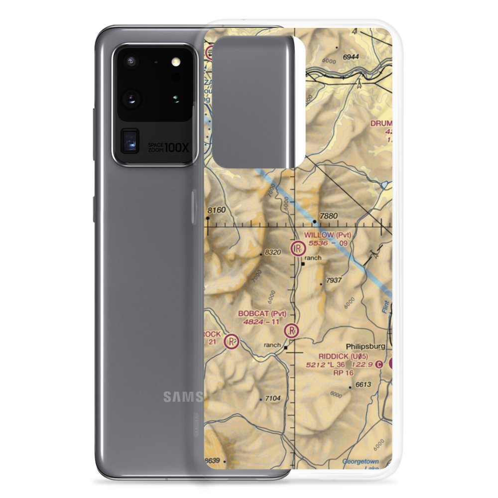 Willow Airport (3MT9) VFR Sectional Samsung Case Samsung Galaxy S20 Ultra model shown