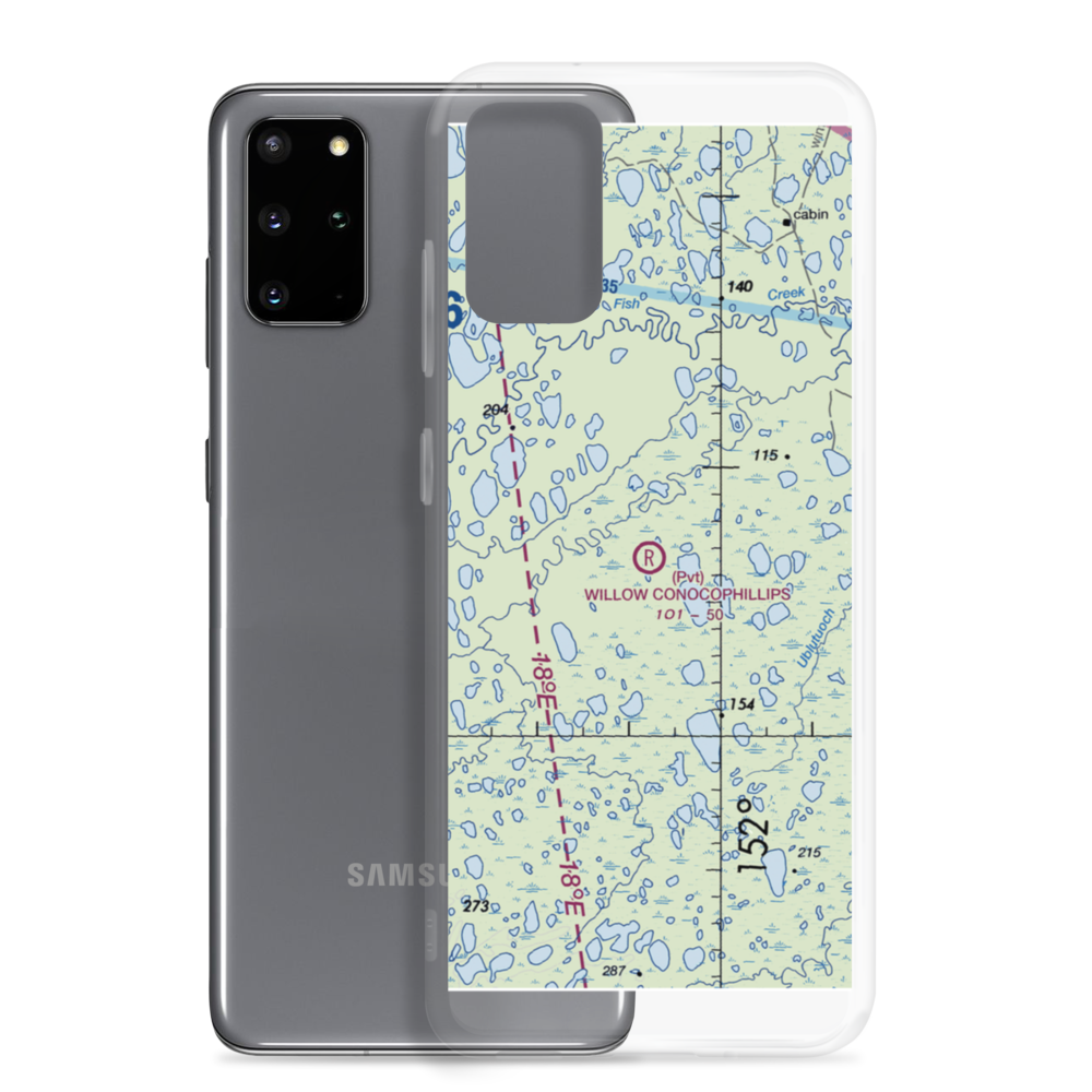 Willow ConocoPhillips Airport (42AK) VFR Sectional Samsung Case Samsung Galaxy S20 Plus model shown