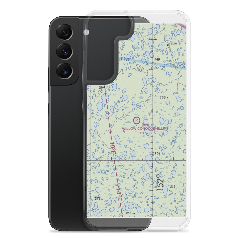 Willow ConocoPhillips Airport (42AK) VFR Sectional Samsung Case Samsung Galaxy S22 Plus model shown