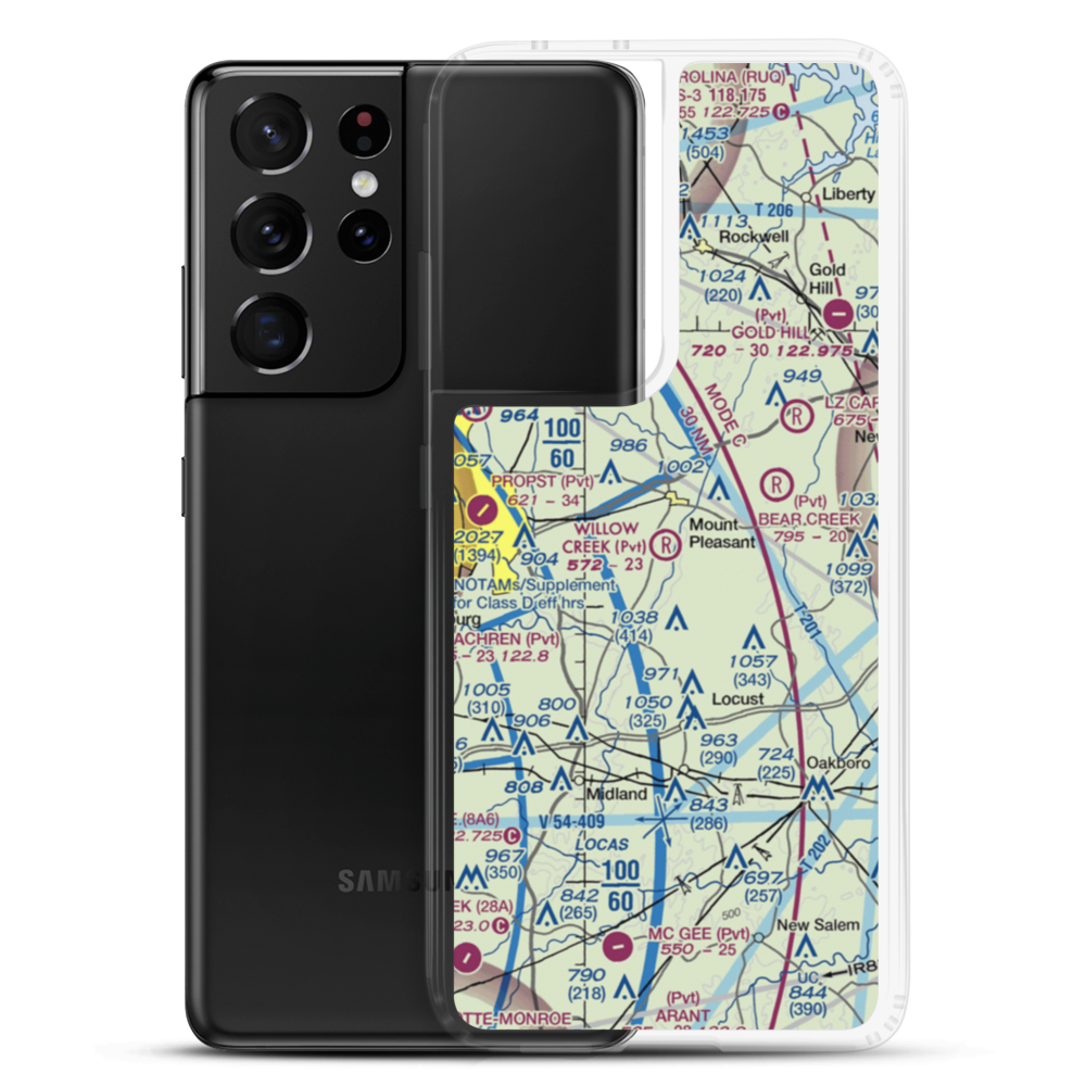 Willow Creek Airport (9NC7) VFR Sectional Samsung Case Samsung Galaxy S21 Ultra model shown