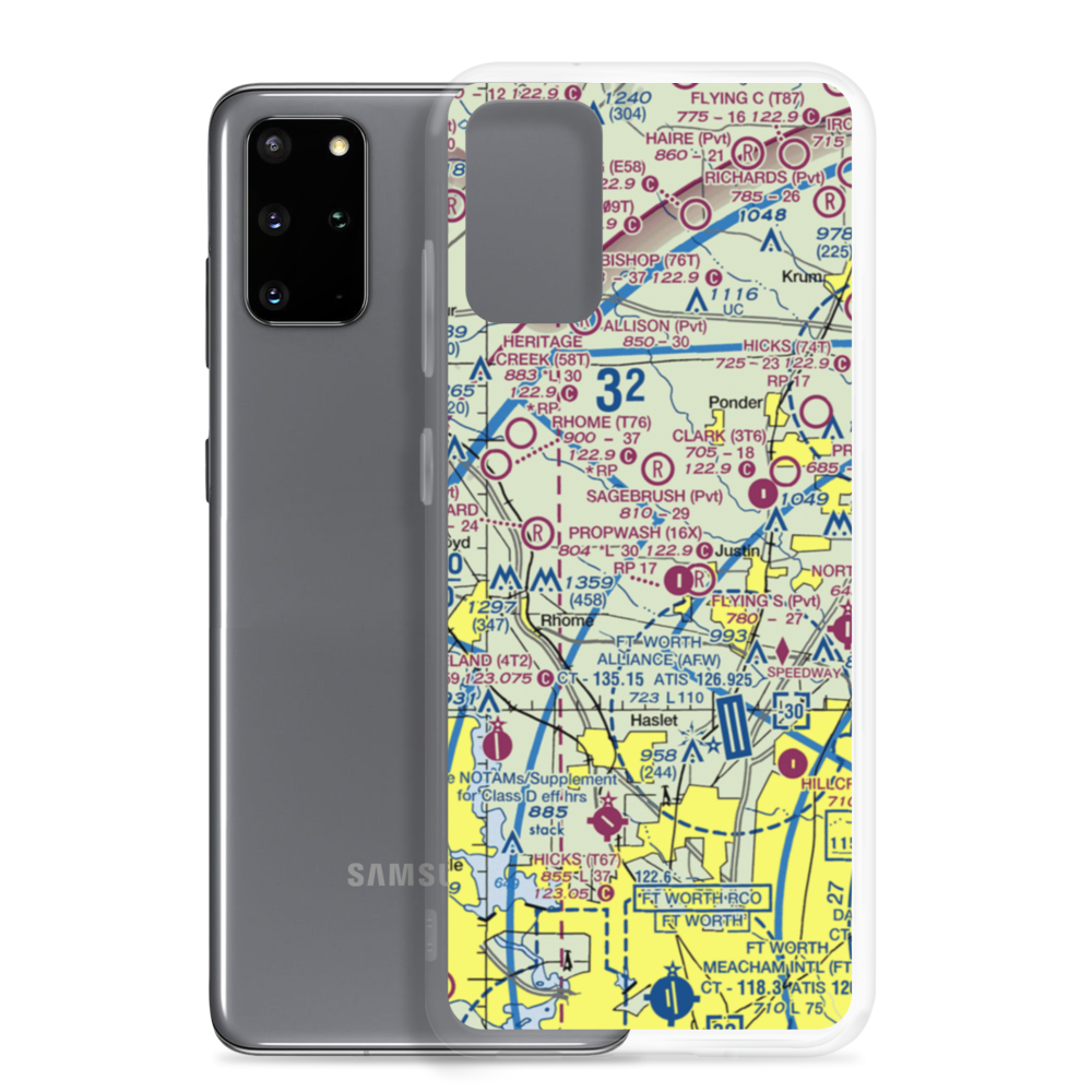 Willow Run Airport (3TX4) VFR Sectional Samsung Case Samsung Galaxy S20 Plus model shown