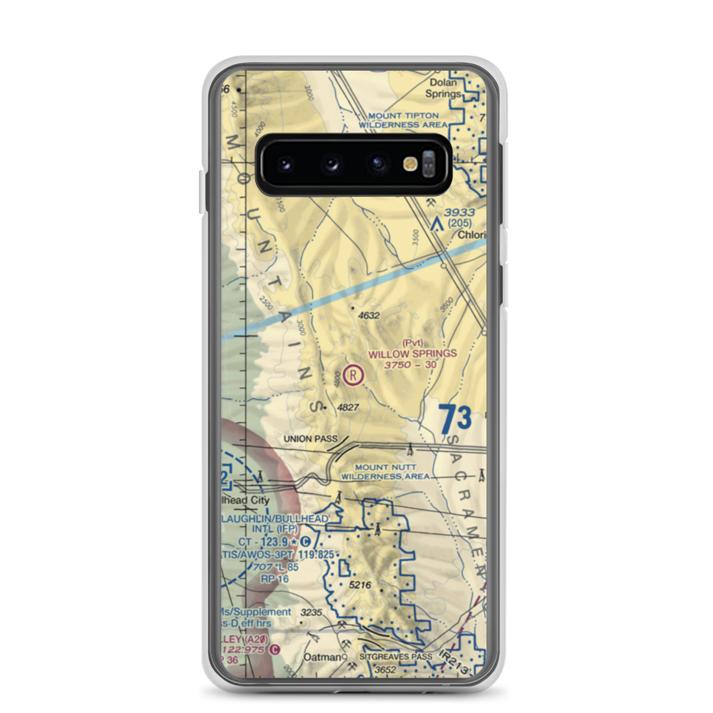 Willow Springs Ranch Airport (1AZ8) VFR Sectional Samsung Case Samsung Galaxy S10 model shown