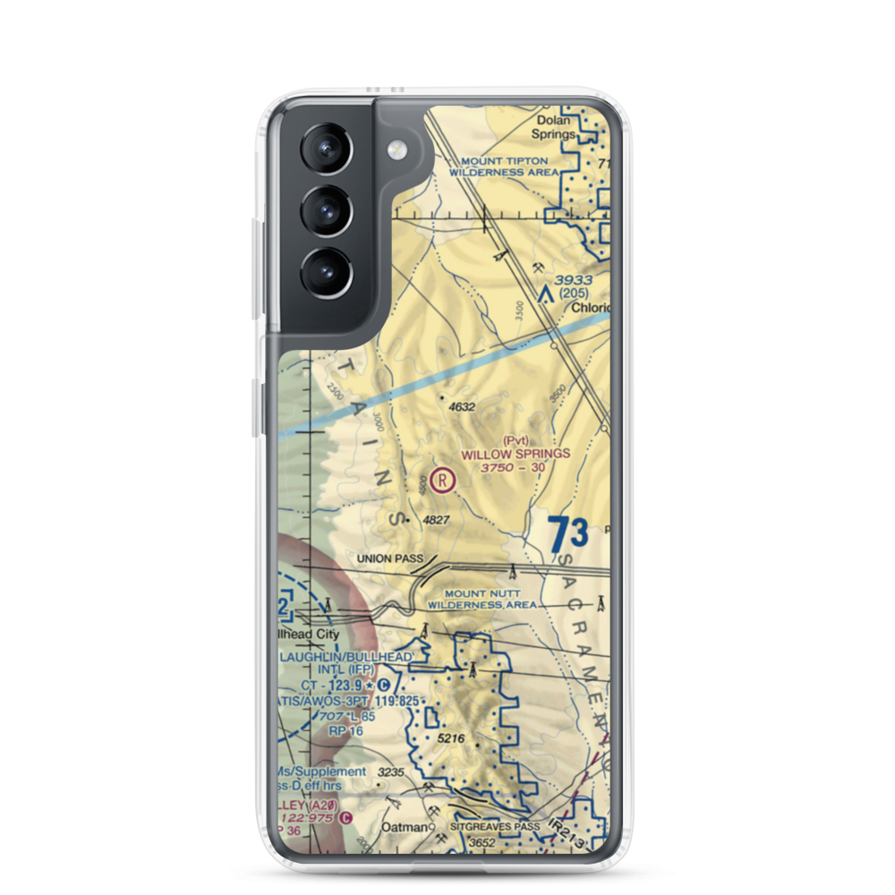 Willow Springs Ranch Airport (1AZ8) VFR Sectional Samsung Case Samsung Galaxy S21 model shown
