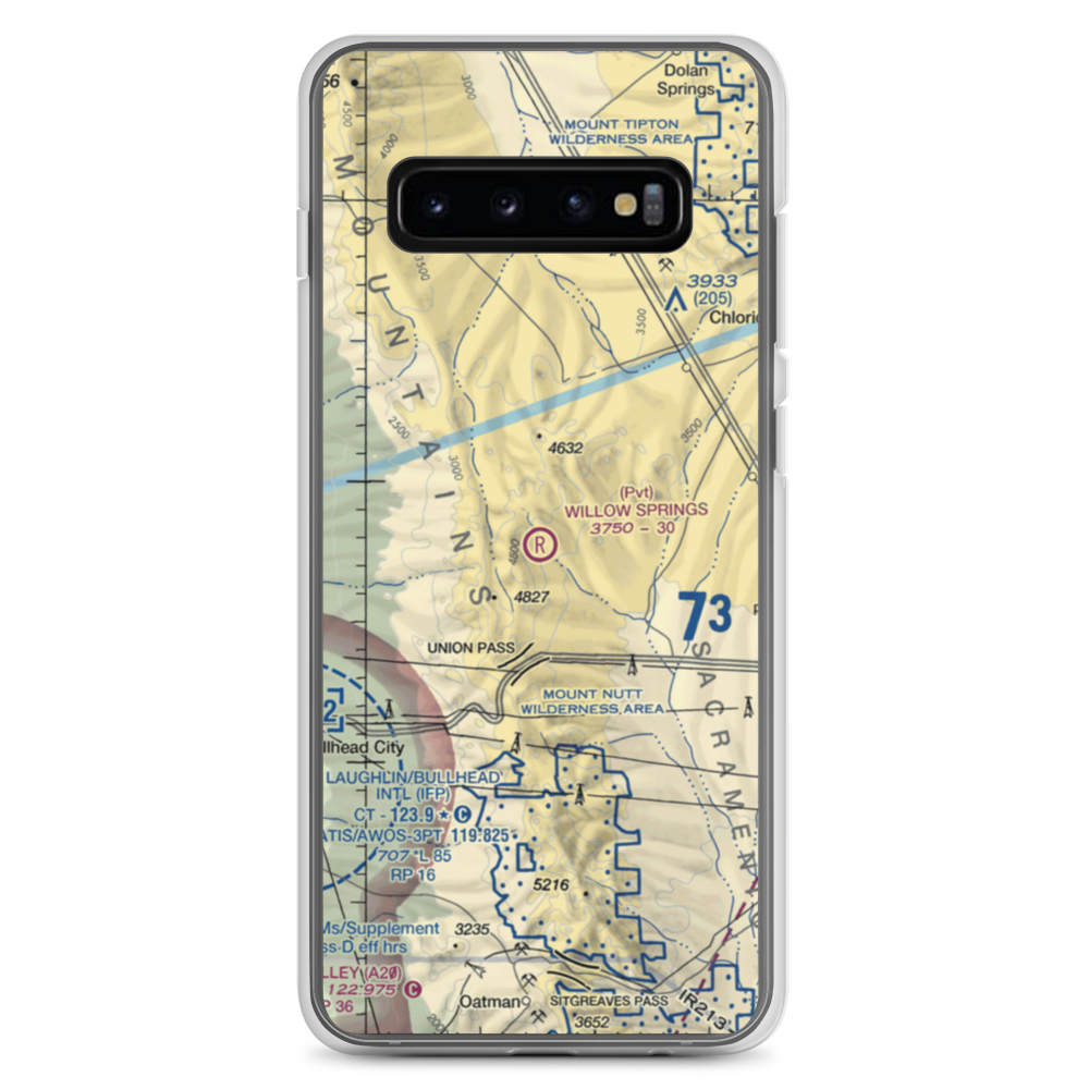Willow Springs Ranch Airport (1AZ8) VFR Sectional Samsung Case Samsung Galaxy S10+ model shown