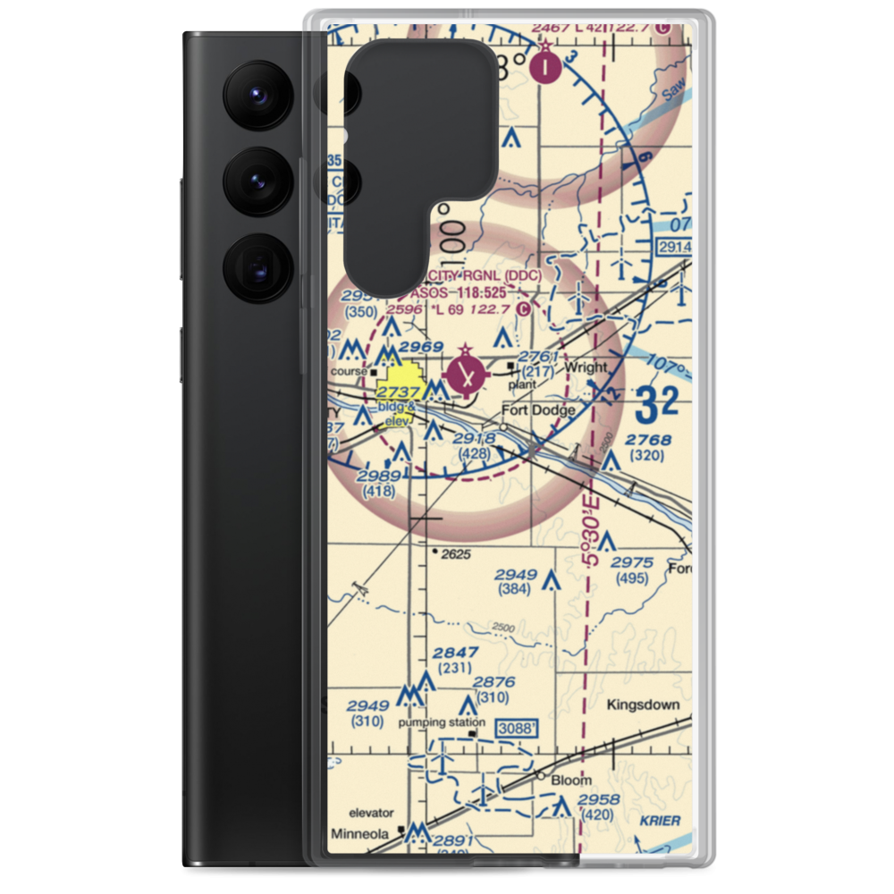 Wilroads Gardens Airport (9K1) VFR Sectional Samsung Case Samsung Galaxy S22 Ultra model shown