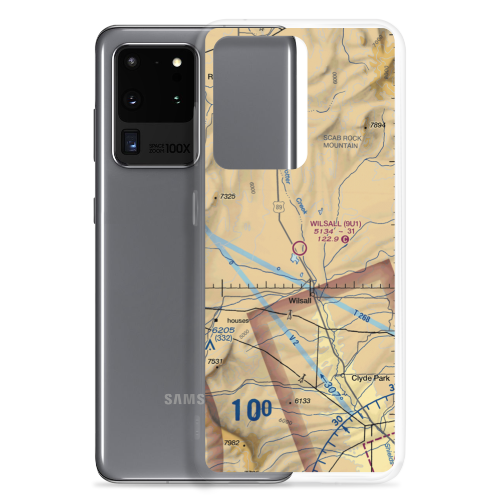 Wilsall Airport (9U1) VFR Sectional Samsung Case Samsung Galaxy S20 Ultra model shown