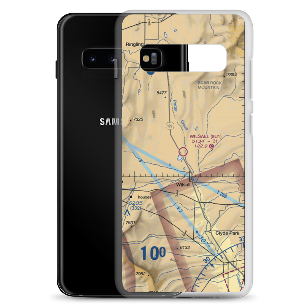 Wilsall Airport (9U1) VFR Sectional Samsung Case Samsung Galaxy S10+ model shown
