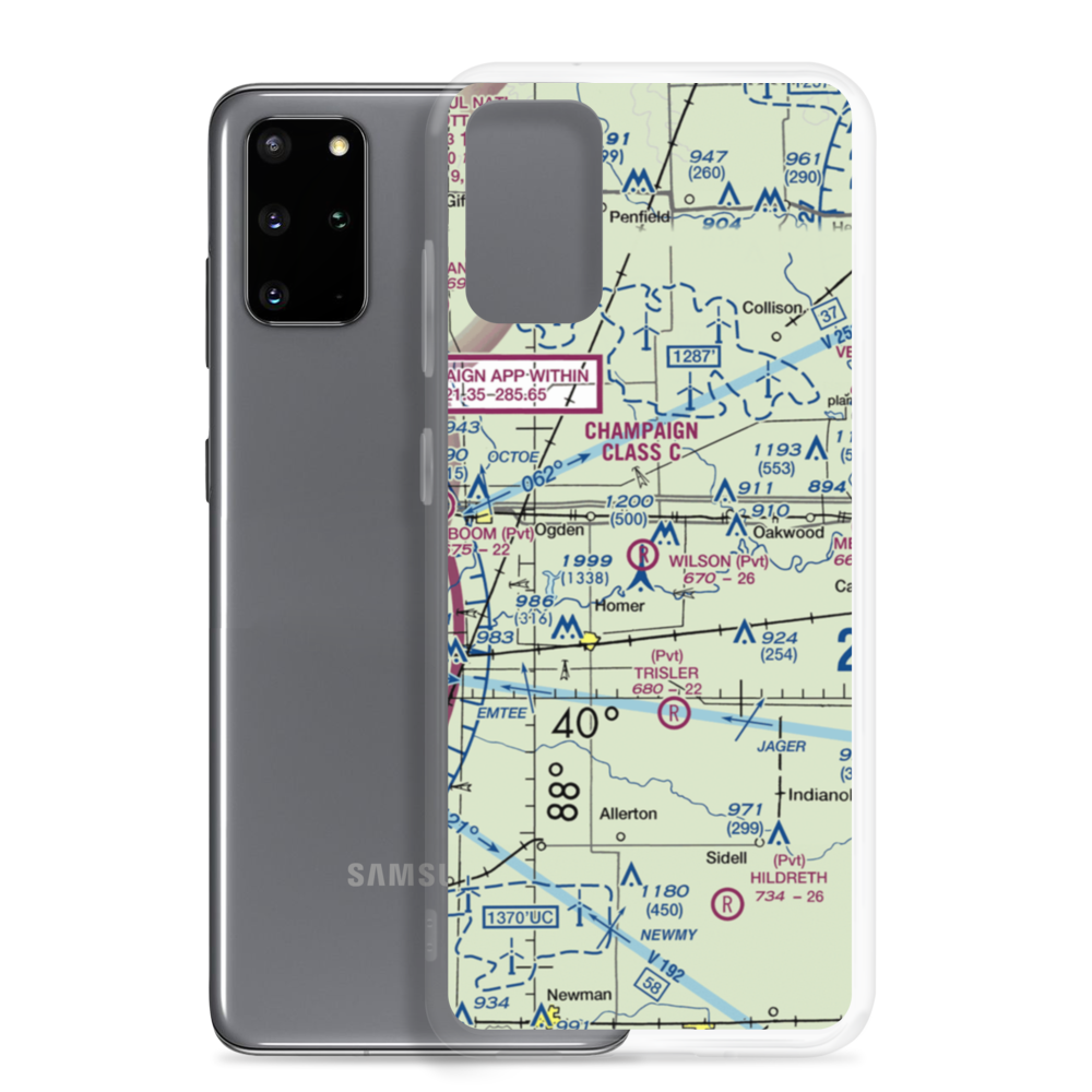 Wilson Airport (62IS) VFR Sectional Samsung Case Samsung Galaxy S20 Plus model shown
