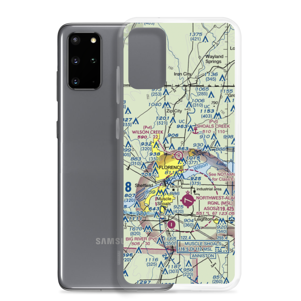 Wilson Creek Airport (0AL9) VFR Sectional Samsung Case Samsung Galaxy S20 Plus model shown