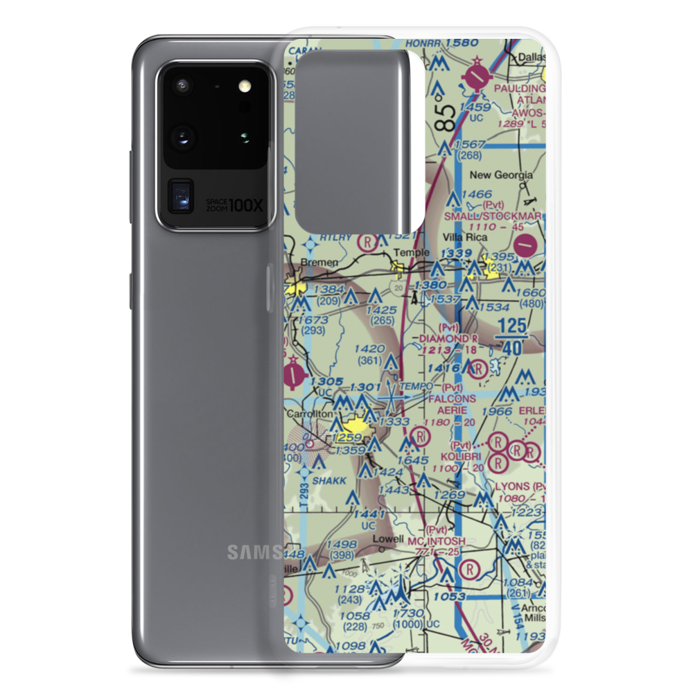 Wilson International Airport (27GA) VFR Sectional Samsung Case Samsung Galaxy S20 Ultra model shown