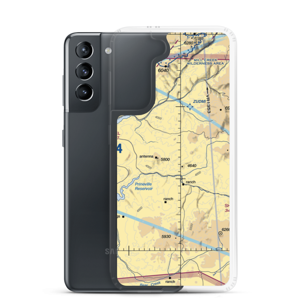Wilson Ranch Airport (OG12) VFR Sectional Samsung Case Samsung Galaxy S21 model shown