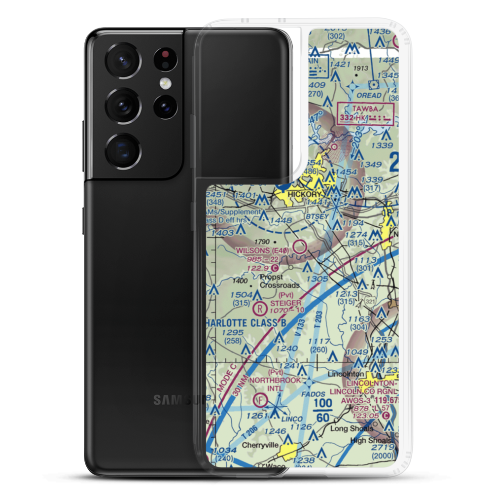 Wilson's Airport (E40) VFR Sectional Samsung Case Samsung Galaxy S21 Ultra model shown