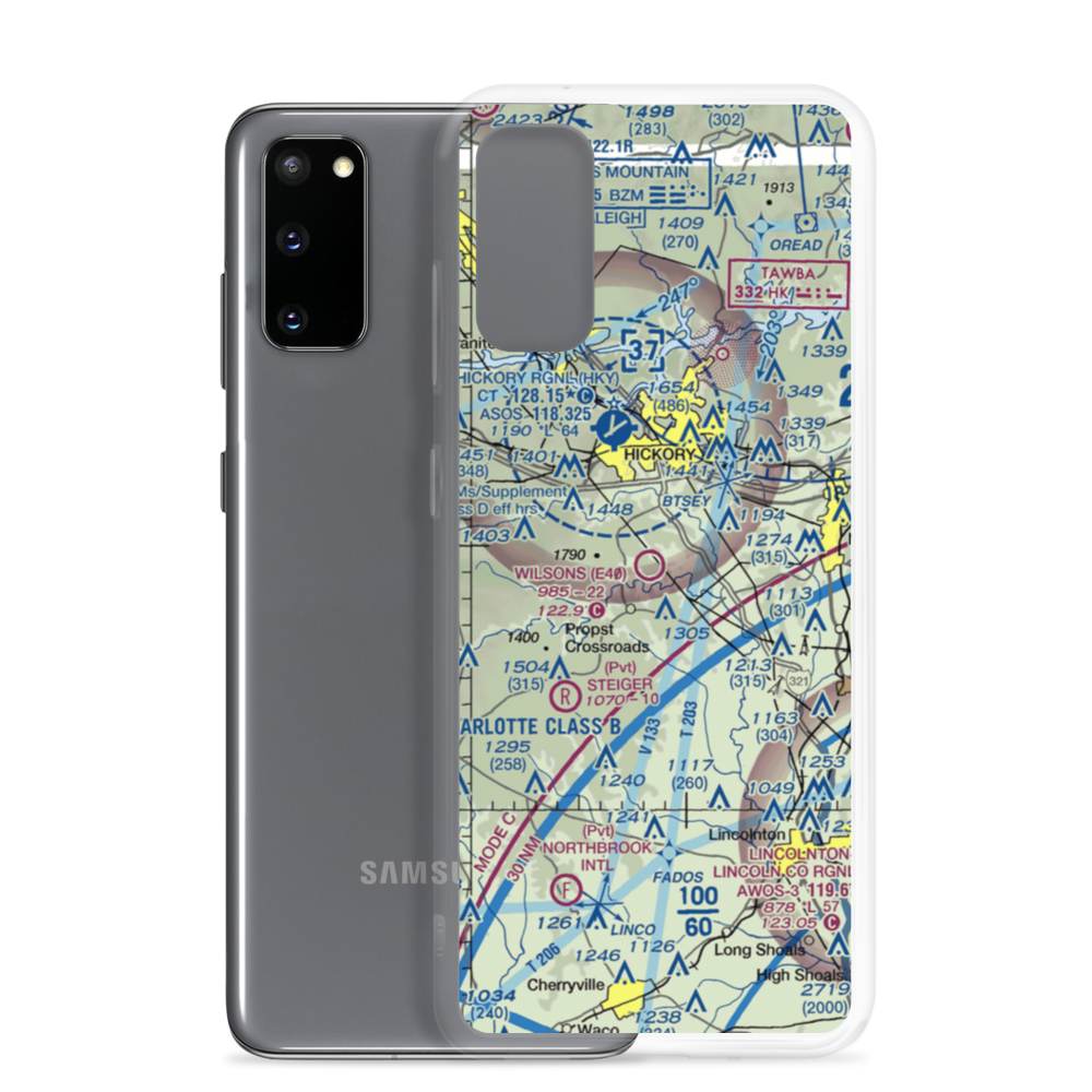 Wilson's Airport (E40) VFR Sectional Samsung Case Samsung Galaxy S20 model shown