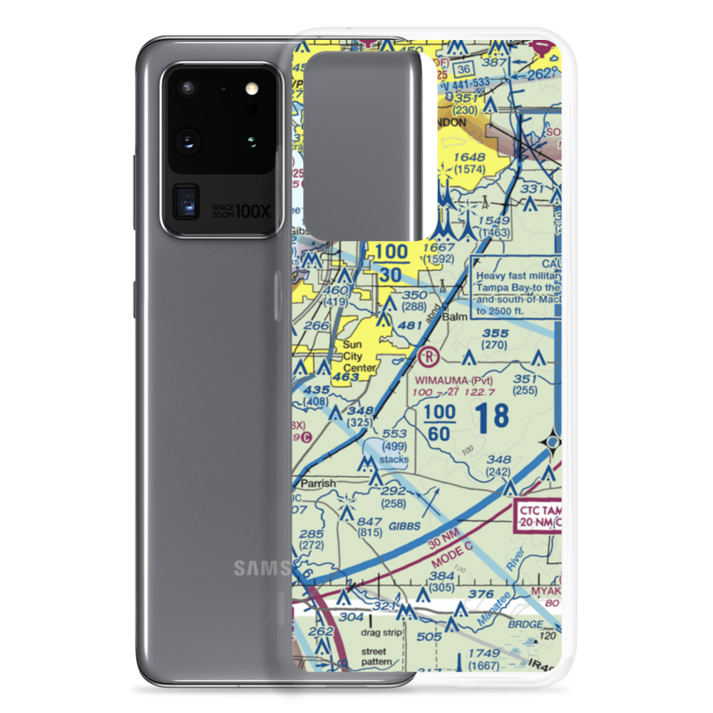 Wimauma Air Park (FD77) VFR Sectional Samsung Case Samsung Galaxy S20 Ultra model shown