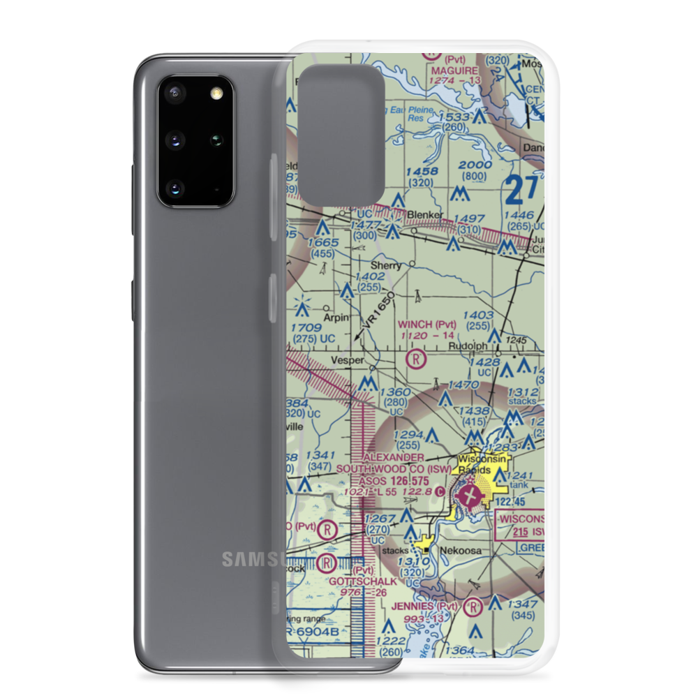 Winch Airfield (6WI1) VFR Sectional Samsung Case Samsung Galaxy S20 Plus model shown