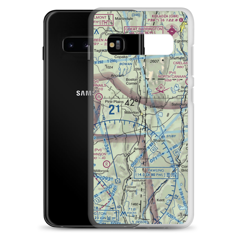 Winchell Mountain Airport (41NK) VFR Sectional Samsung Case Samsung Galaxy S10+ model shown