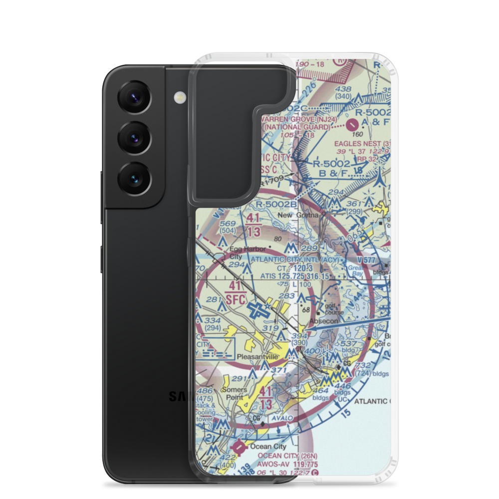Winchelsea Airport (8NJ0) VFR Sectional Samsung Case Samsung Galaxy S22 model shown