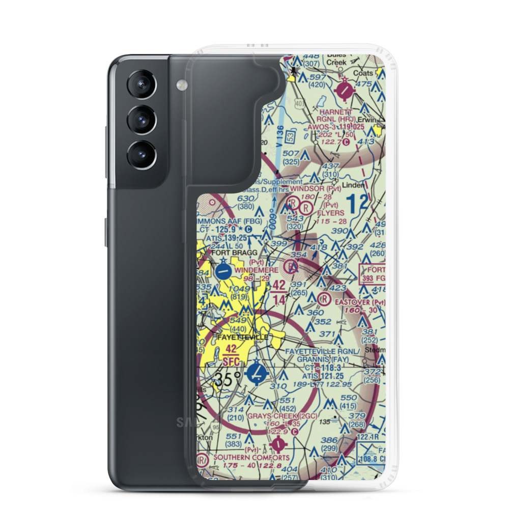 Windemere Airport (47NC) VFR Sectional Samsung Case Samsung Galaxy S21 model shown