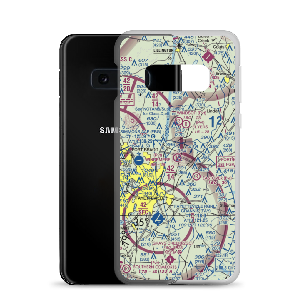 Windemere Airport (47NC) VFR Sectional Samsung Case Samsung Galaxy S10e model shown