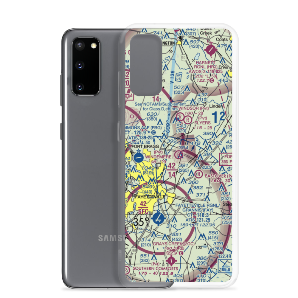 Windemere Airport (47NC) VFR Sectional Samsung Case Samsung Galaxy S20 model shown