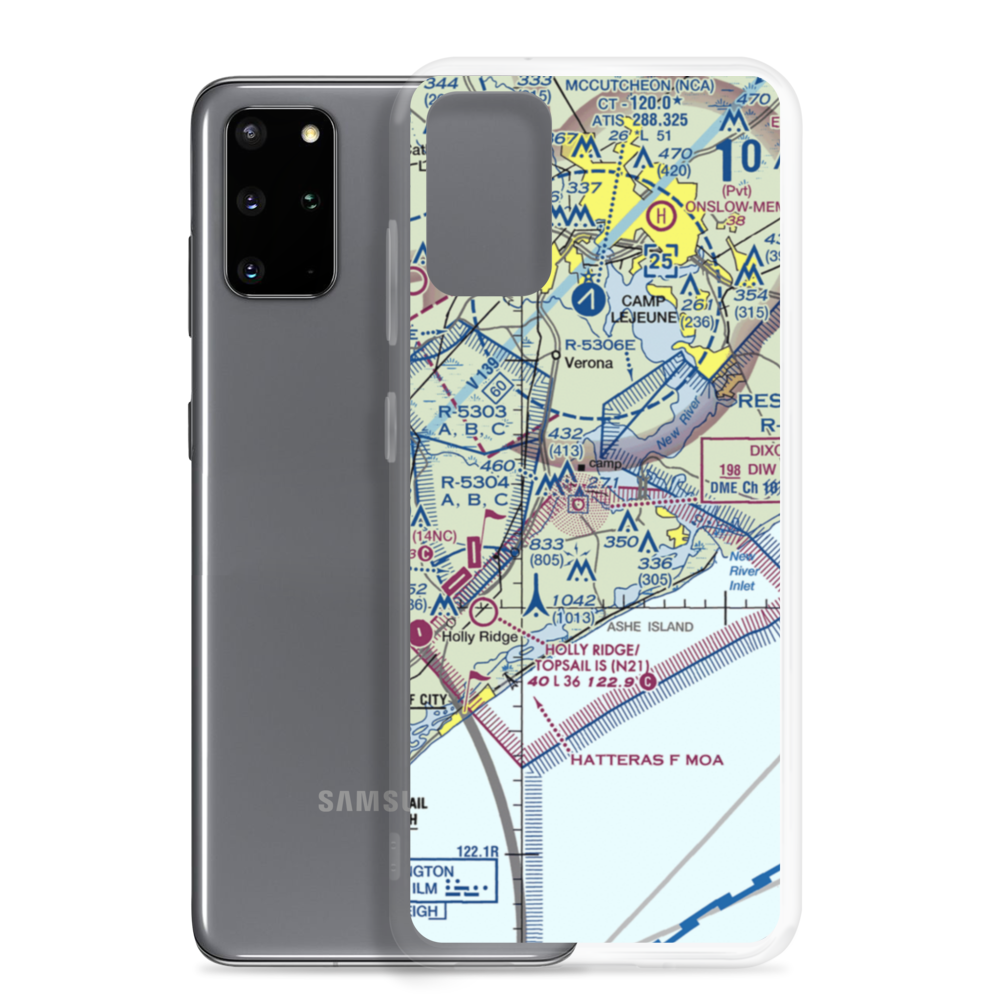 Winding Creek Airport (8NC3) VFR Sectional Samsung Case Samsung Galaxy S20 Plus model shown