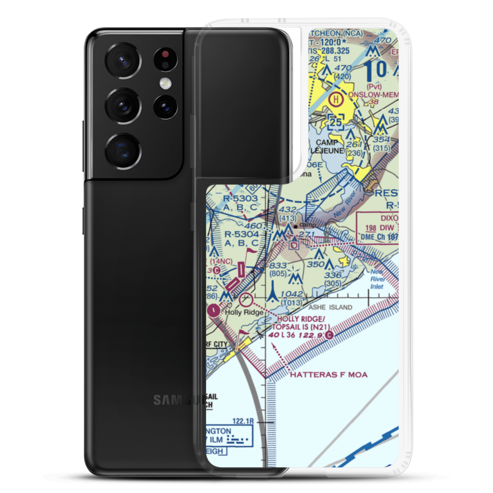Winding Creek Airport (8NC3) VFR Sectional Samsung Case Samsung Galaxy S21 Ultra model shown