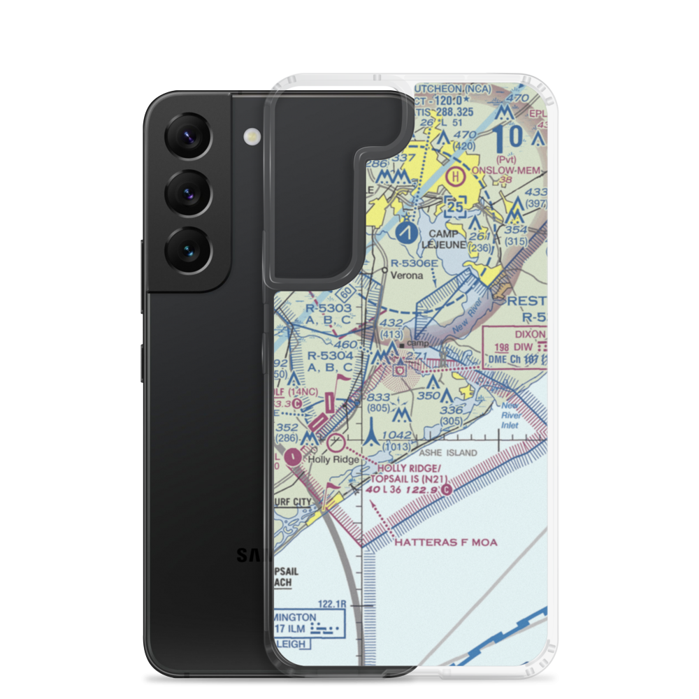Winding Creek Airport (8NC3) VFR Sectional Samsung Case Samsung Galaxy S22 model shown