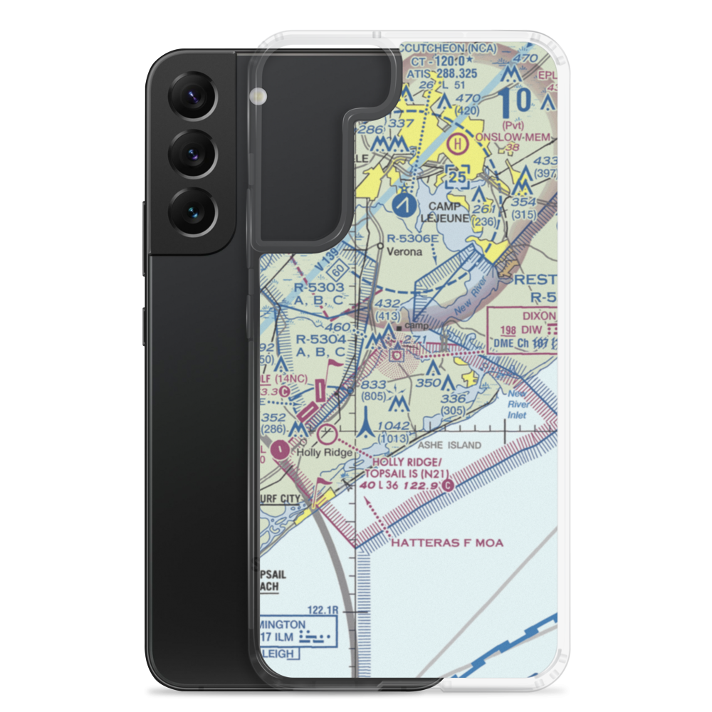 Winding Creek Airport (8NC3) VFR Sectional Samsung Case Samsung Galaxy S22 Plus model shown