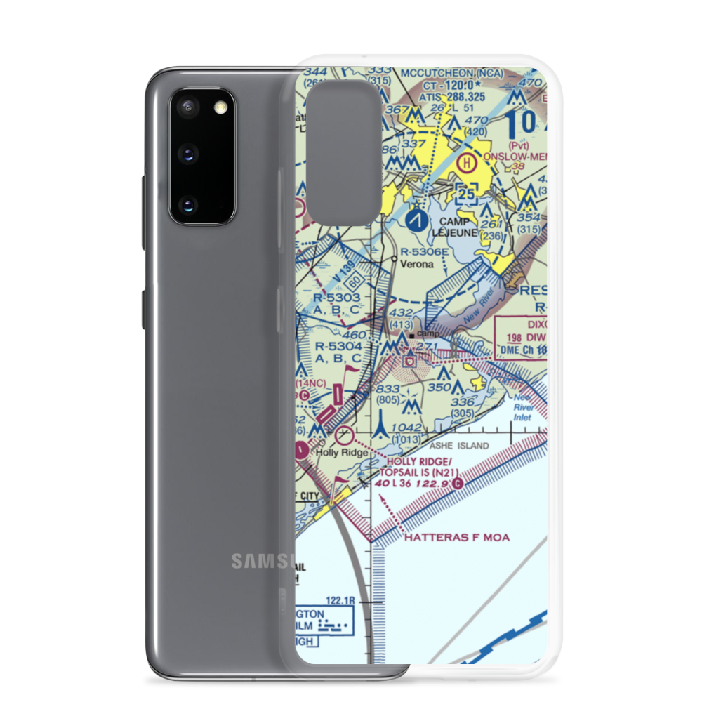 Winding Creek Airport (8NC3) VFR Sectional Samsung Case Samsung Galaxy S20 model shown