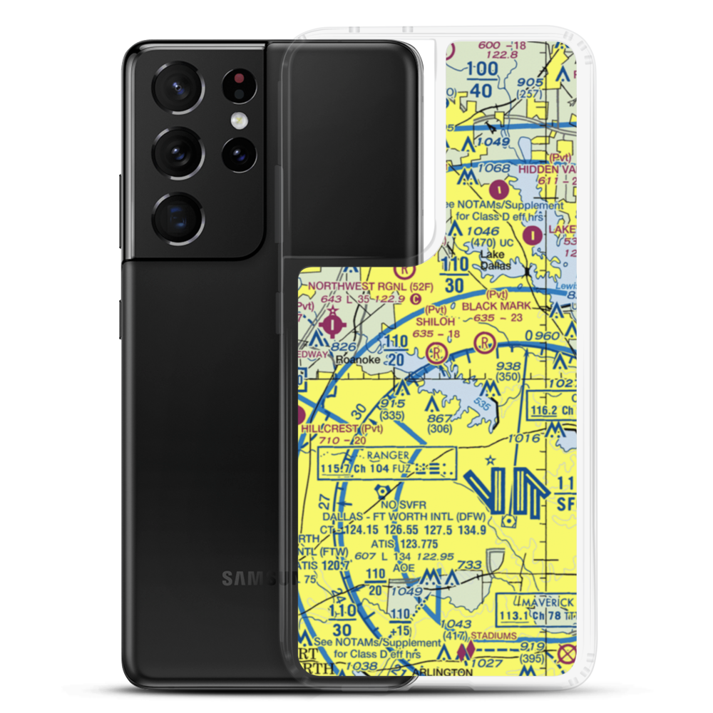 Windmill Hill Airport (TA21) VFR Sectional Samsung Case Samsung Galaxy S21 Ultra model shown